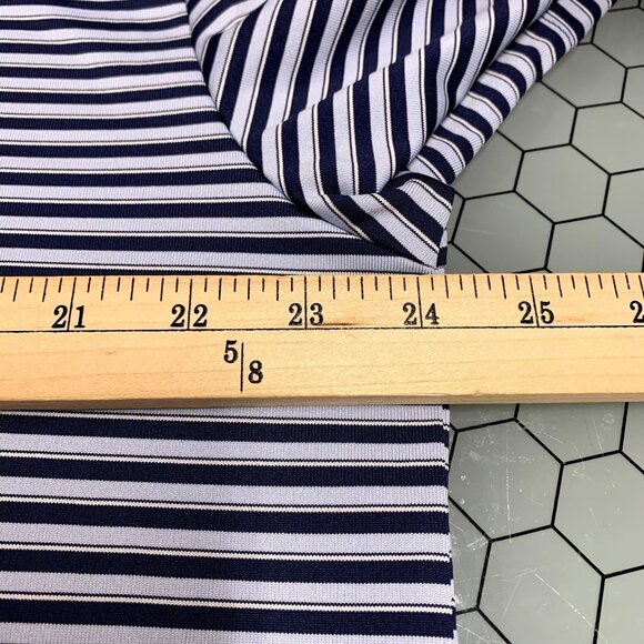 Callaway Polo Shirt Mens L Blue White Striped Opti-Dri Performance Golf Top - Picture 5 of 9